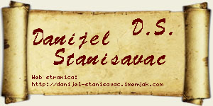 Danijel Stanisavac vizit kartica